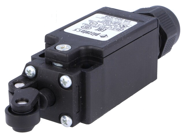 Eindschakelaar; hendel met roller; NO + NC; 10A; max.400VAC; IP67 Eindschakelaar; hendel met roller; NO + NC; 10A; max.400VAC; IP67